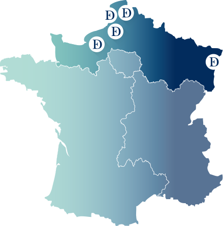 Carte projets Haut-de-france / Normandie & Est