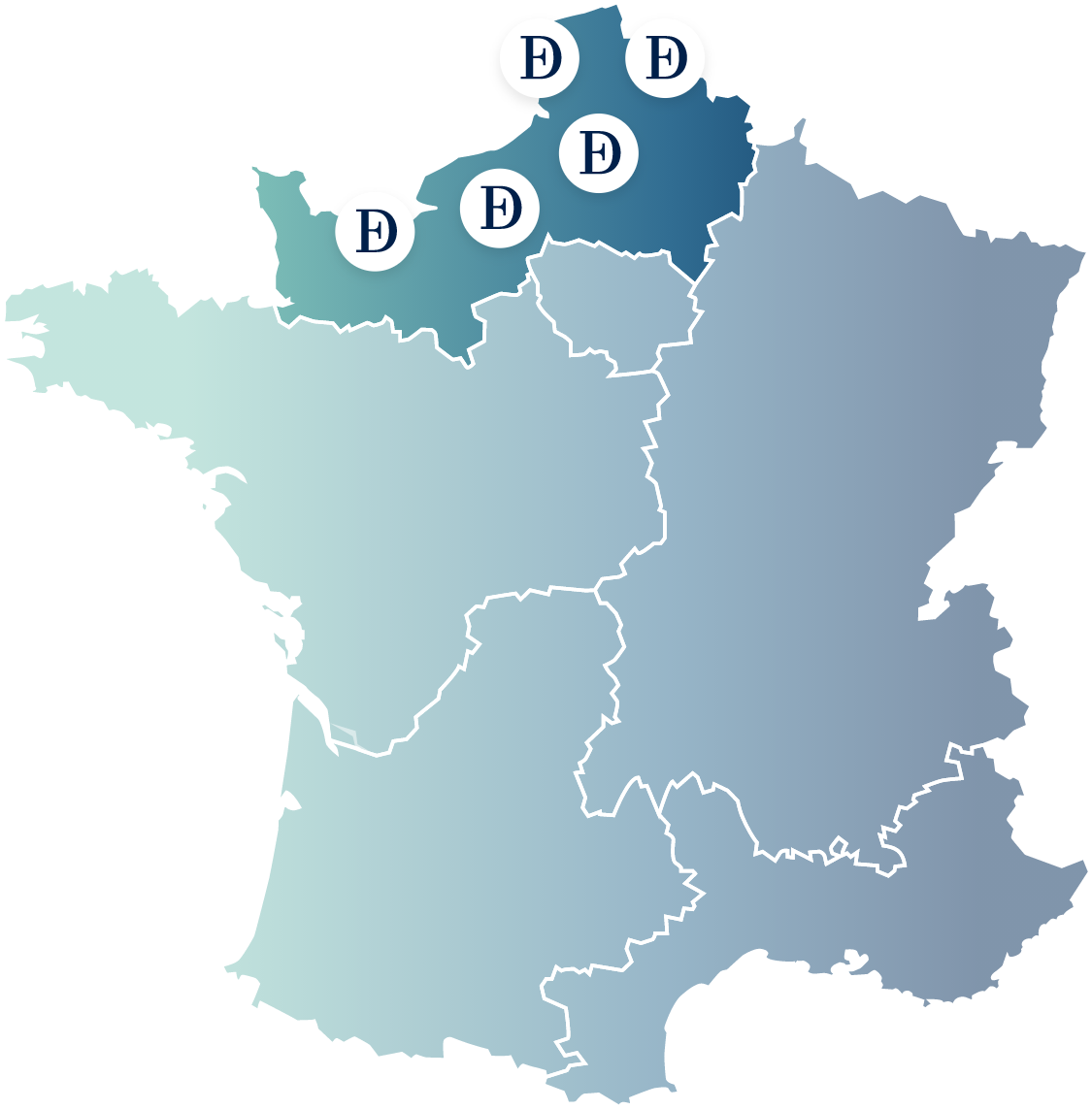 Carte Nord-Ouest